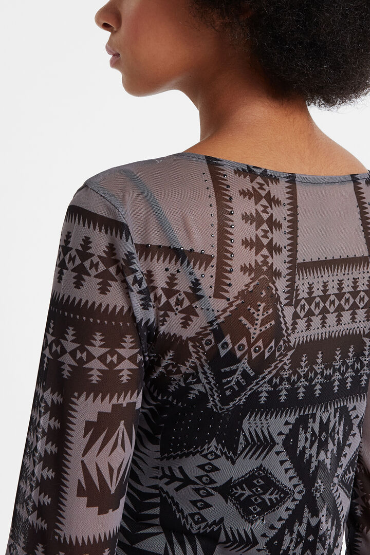 Geometric print fitted dress Designed by M. Christian Lacroix | Desigual