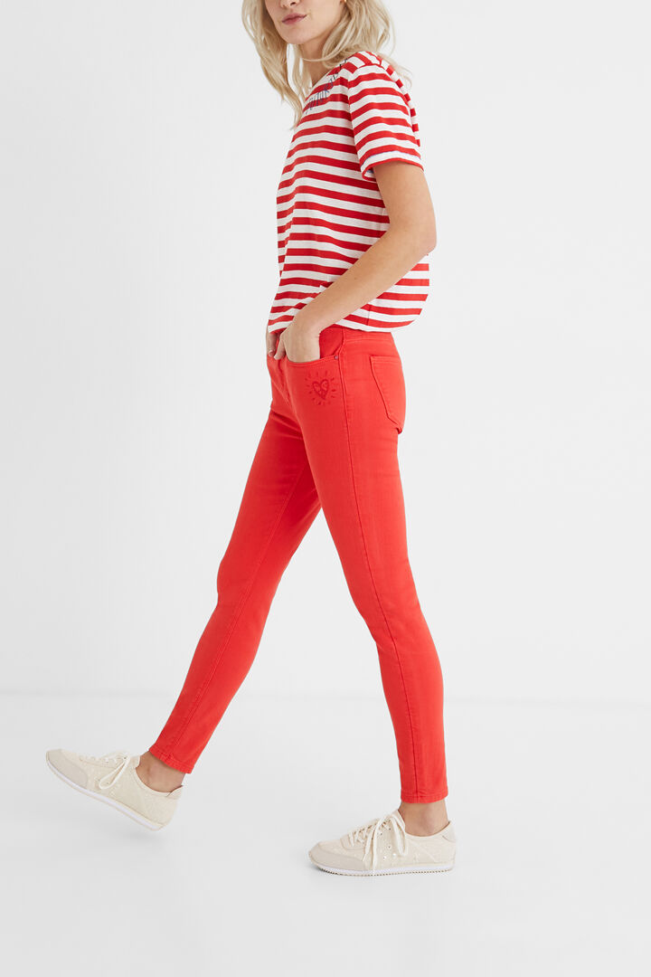 Skinny cropped jeans | Desigual