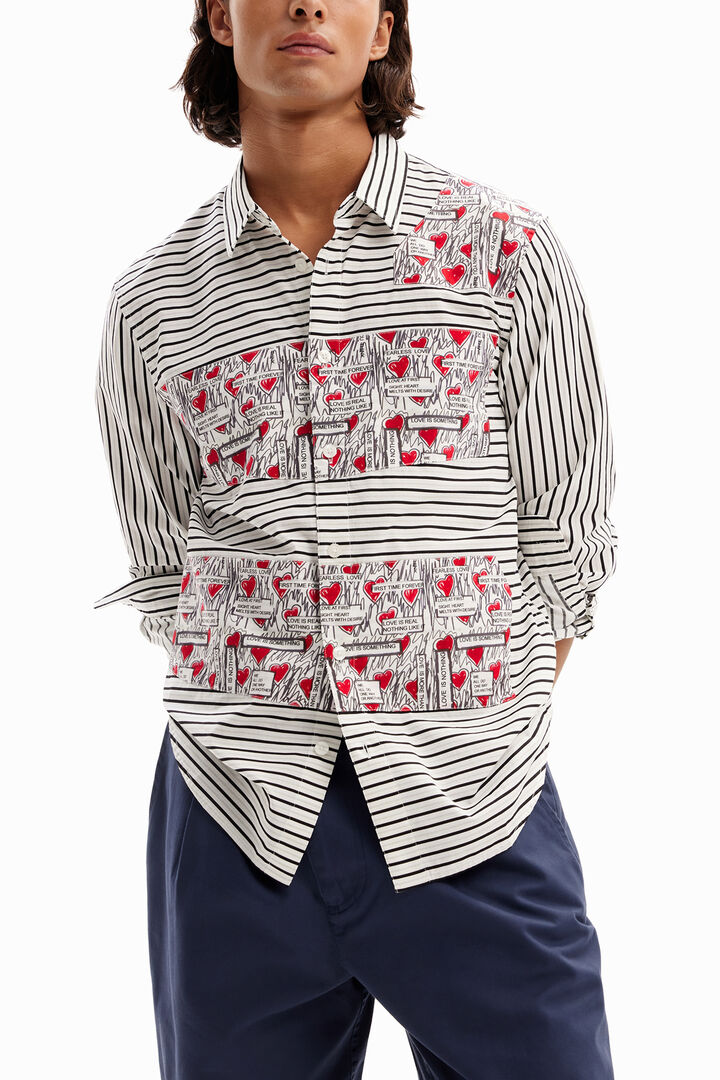 Striped love shirt | Desigual
