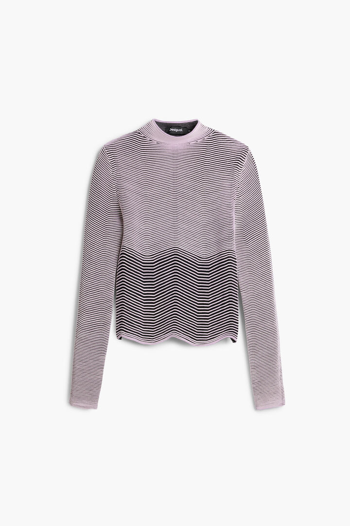 Striped textured sweater | Desigual