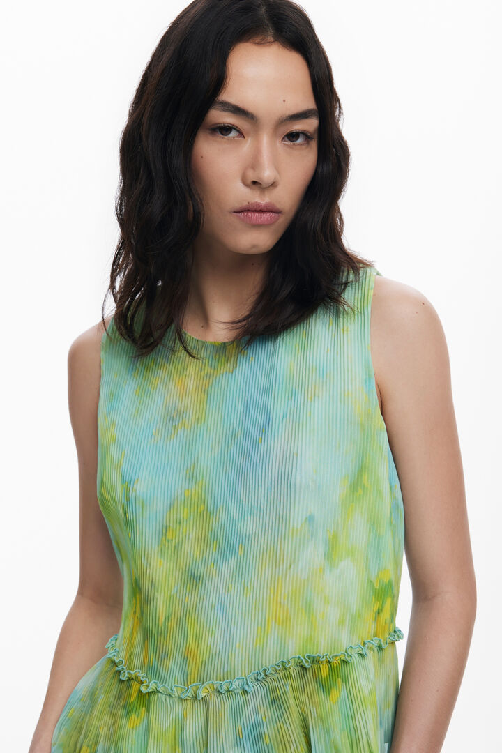 Ruffled pleated blouse | Desigual