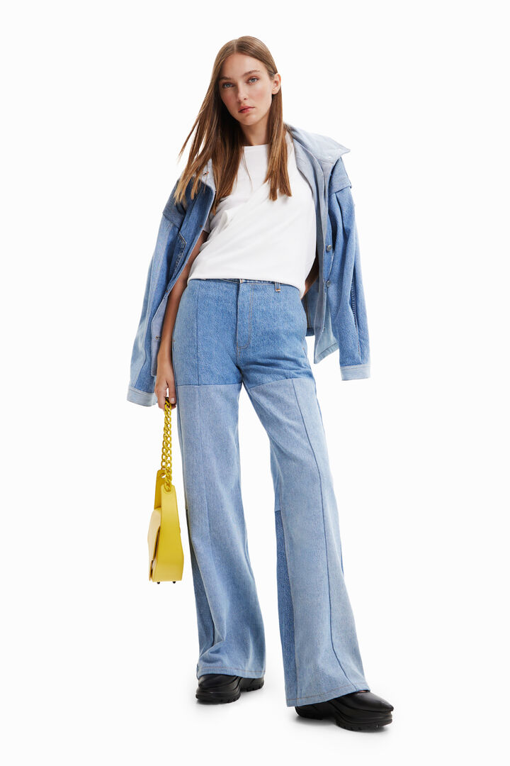 Maitrepierre Wide-leg upcycled jeans | Desigual
