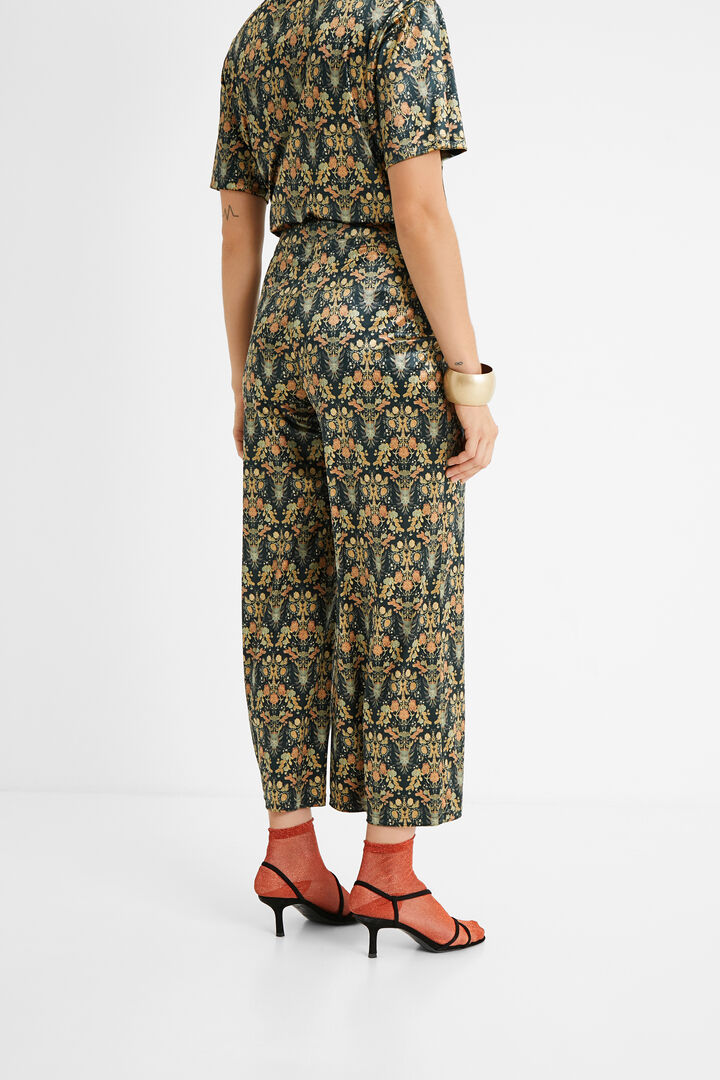 Pantalón estampado cintura elástica | Desigual