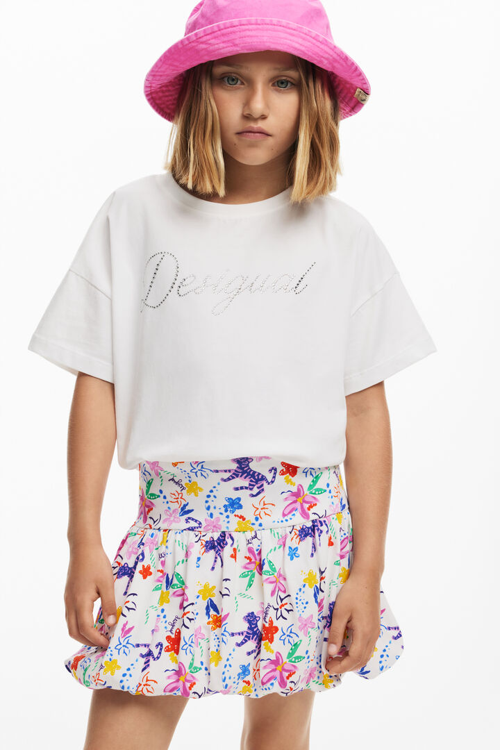 Printed bubble skirt