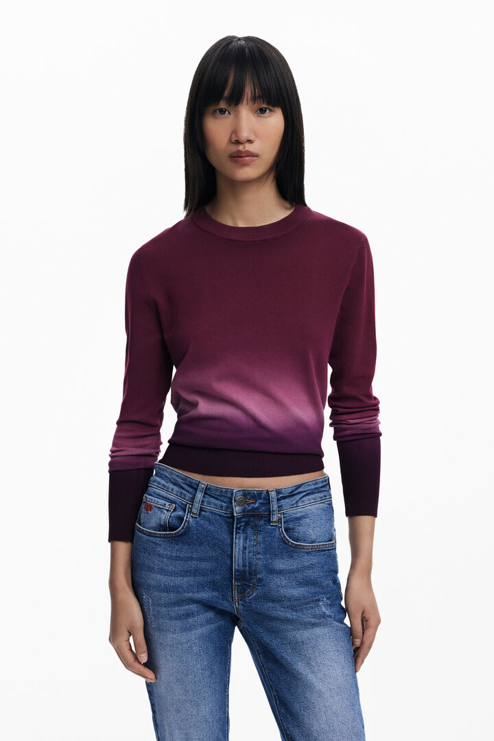 Gradient lightweight sweater
