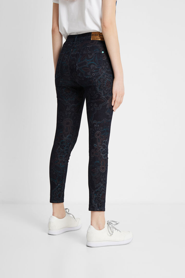 Skinny floral trousers | Desigual