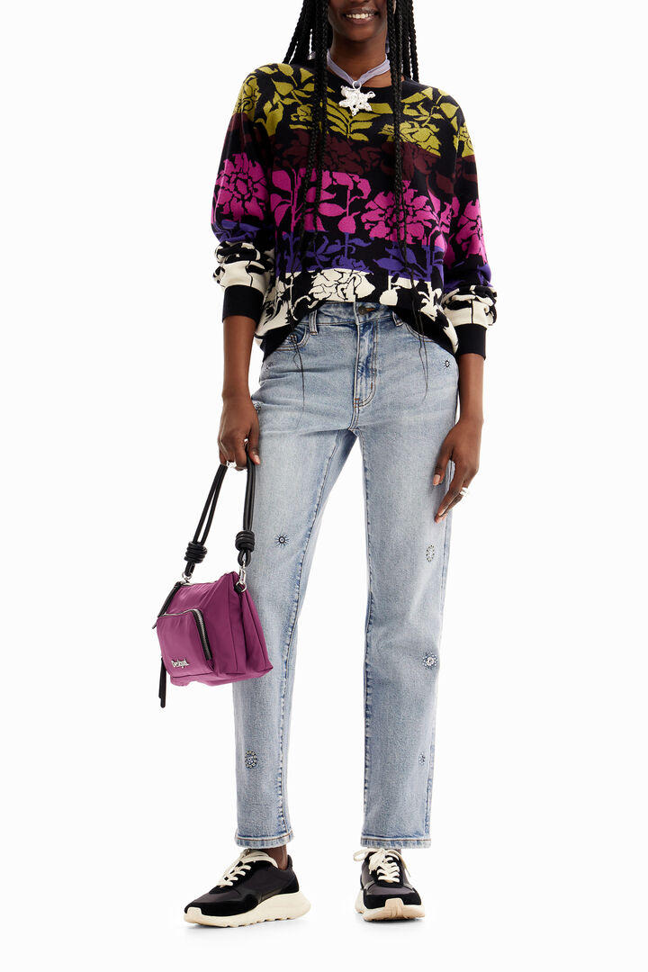 Jersey jacquard flores | Desigual