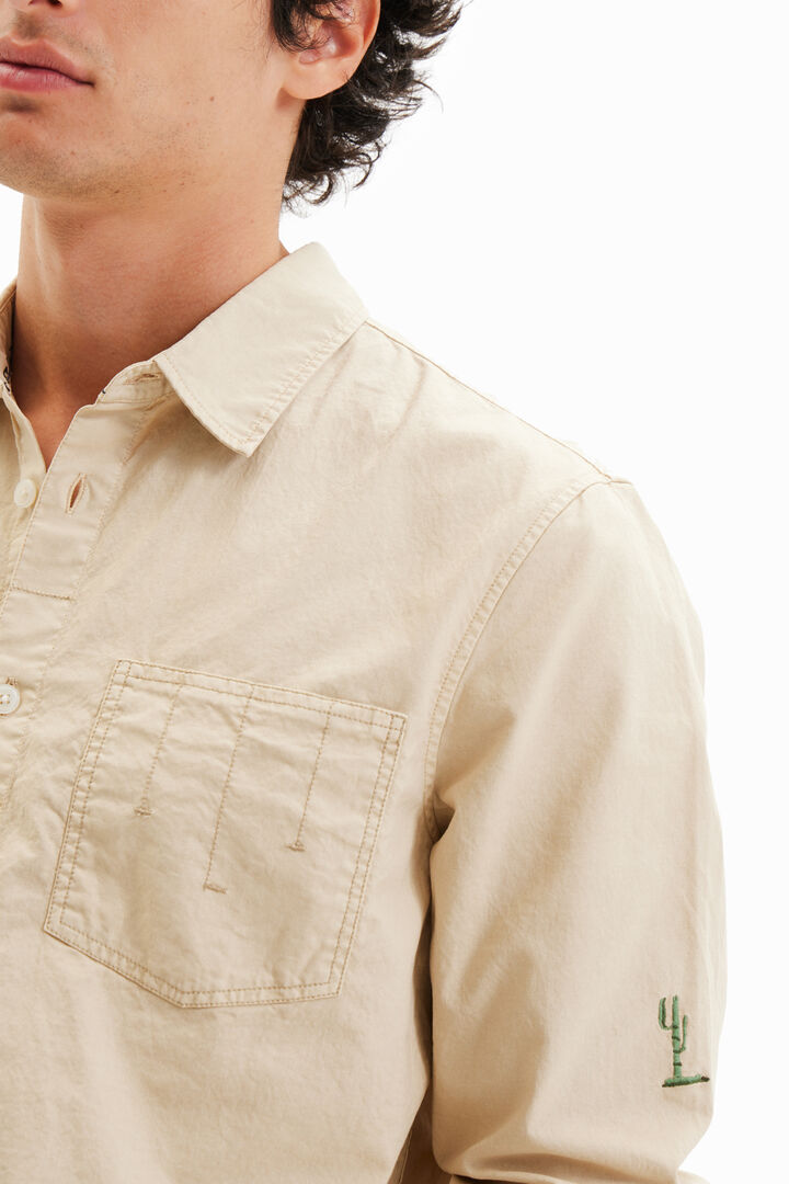 Camisa màniga llarga brodats | Desigual