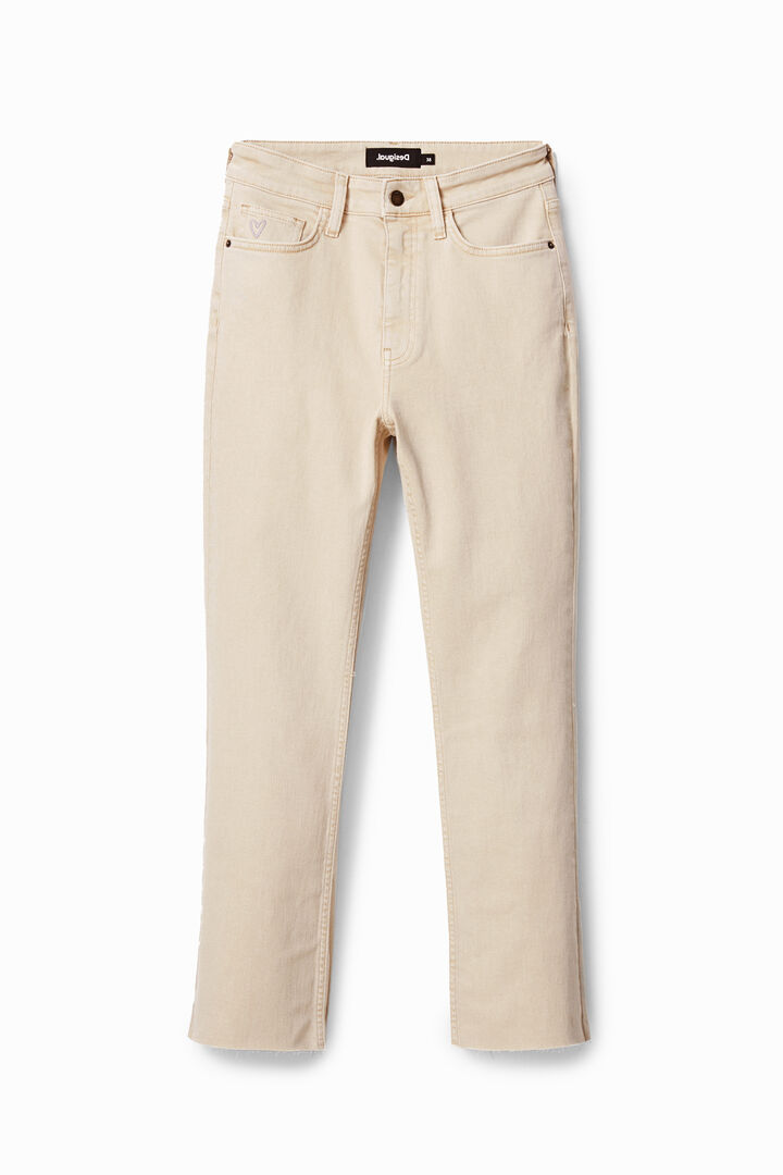 Flared cropped jeans