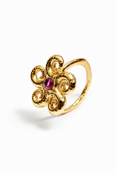 Zalio gold plated star ring | Desigual