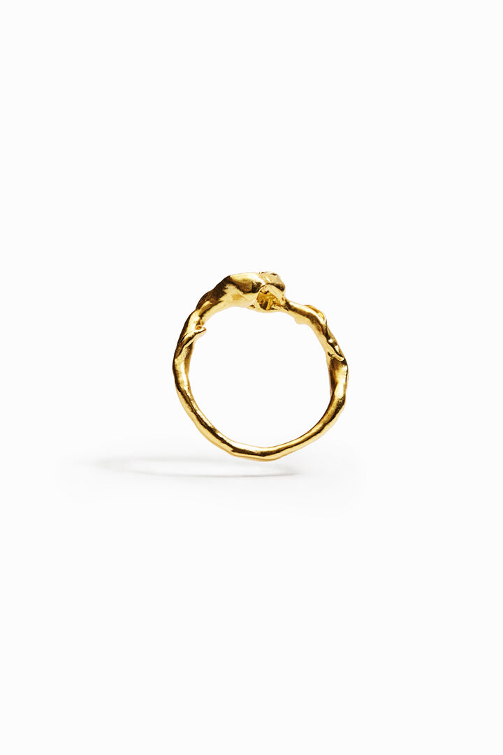 Zalio gold plated cubic zirconia ring | Desigual
