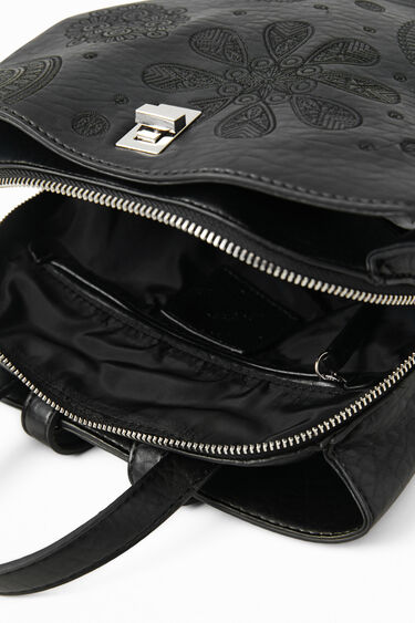 Small leather effect backpack | Desigual