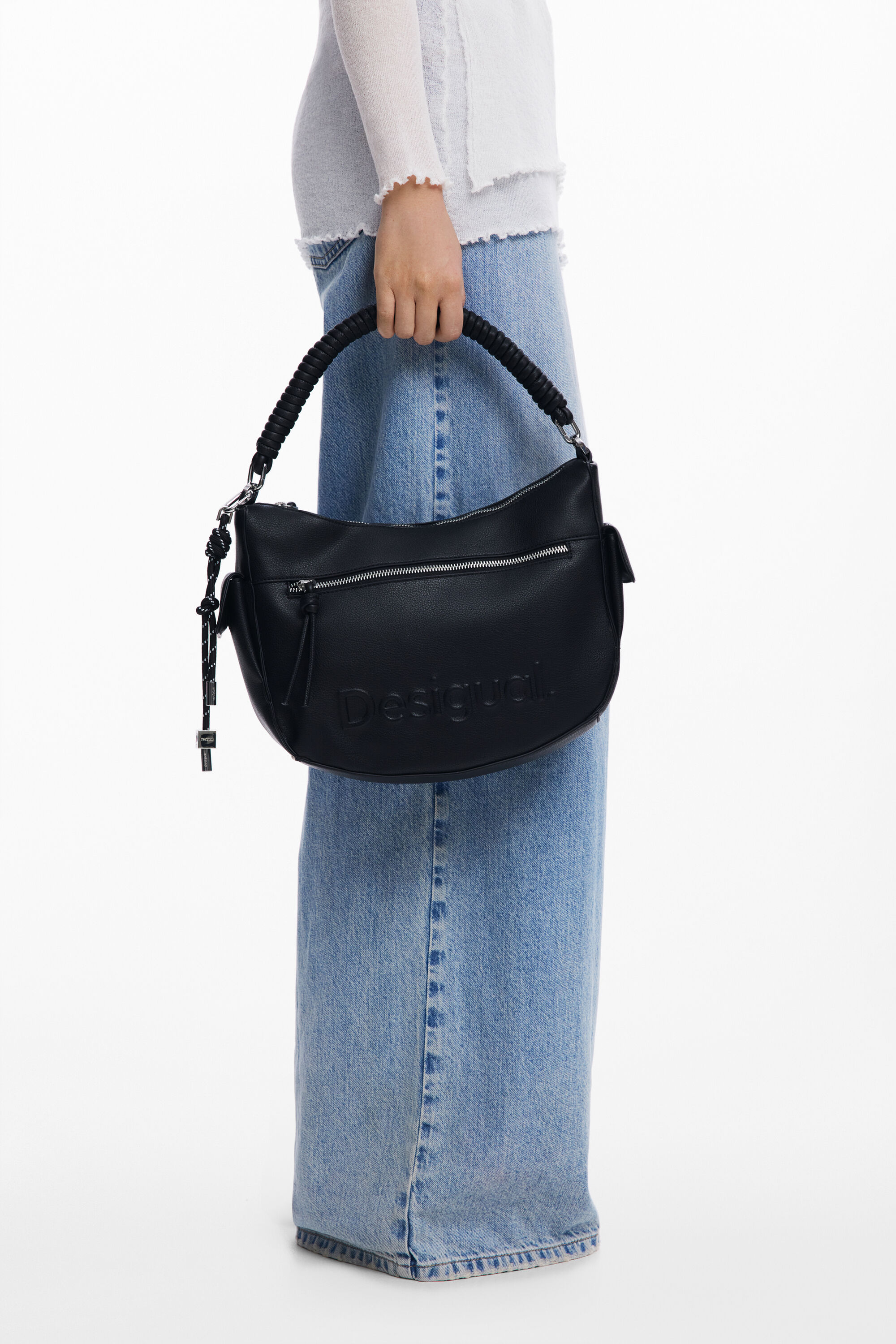 Oval bag with 3D logo Women's I Desigual.com