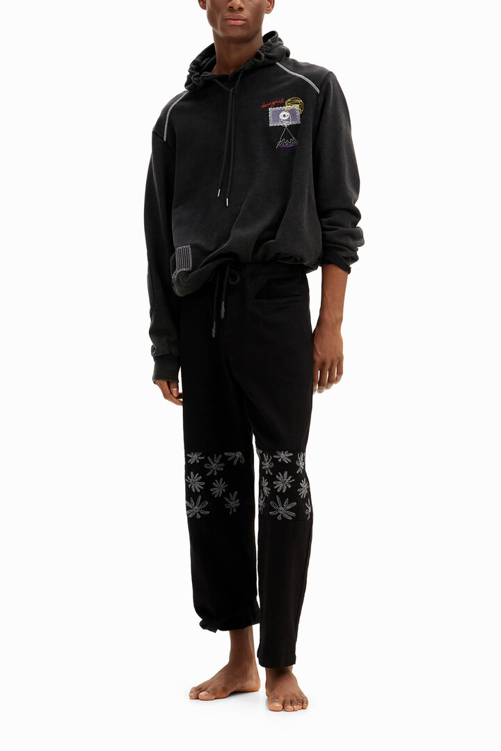Patchwork message hoodie | Desigual