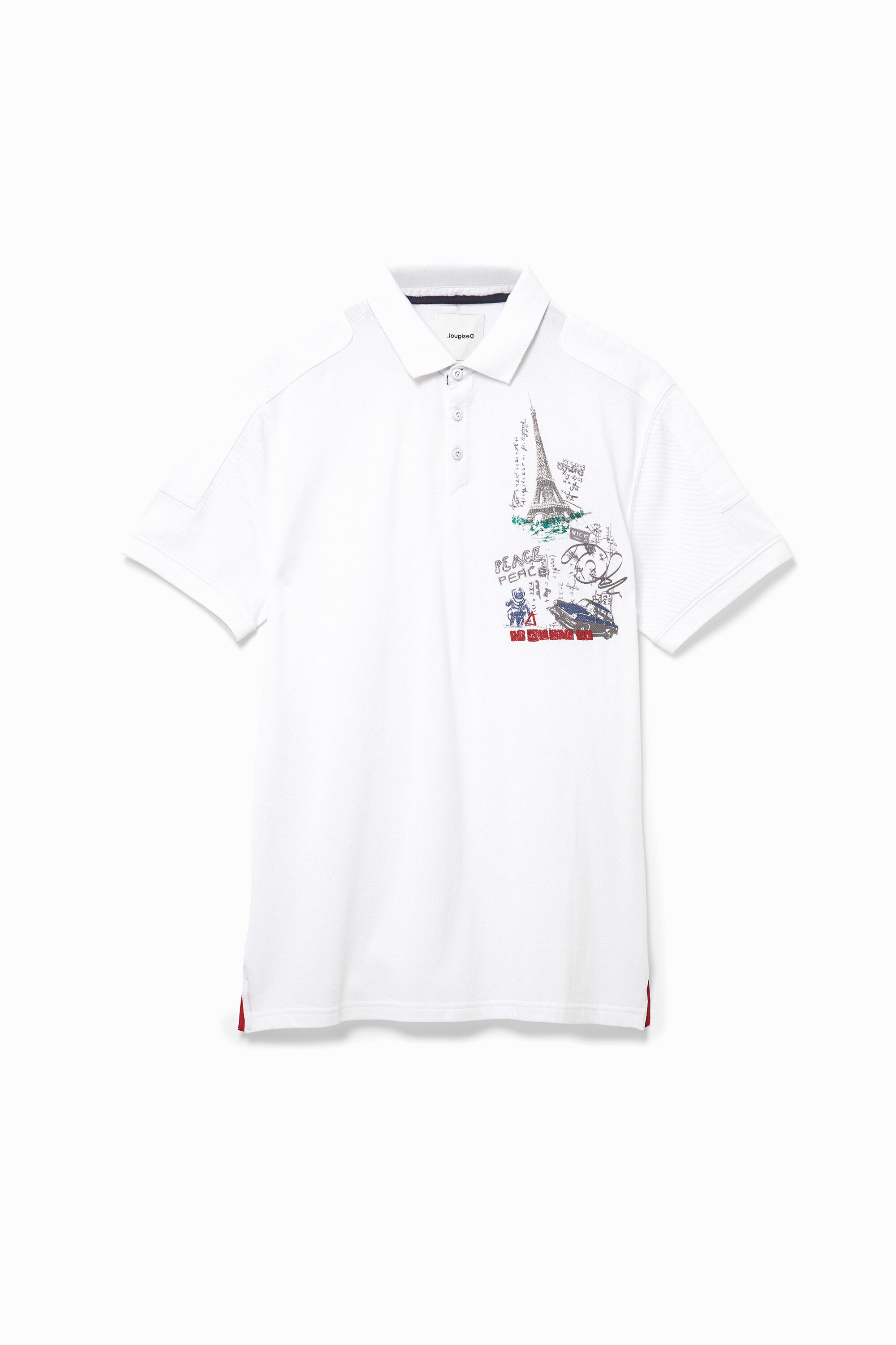 100% cotton embroidered polo shirt