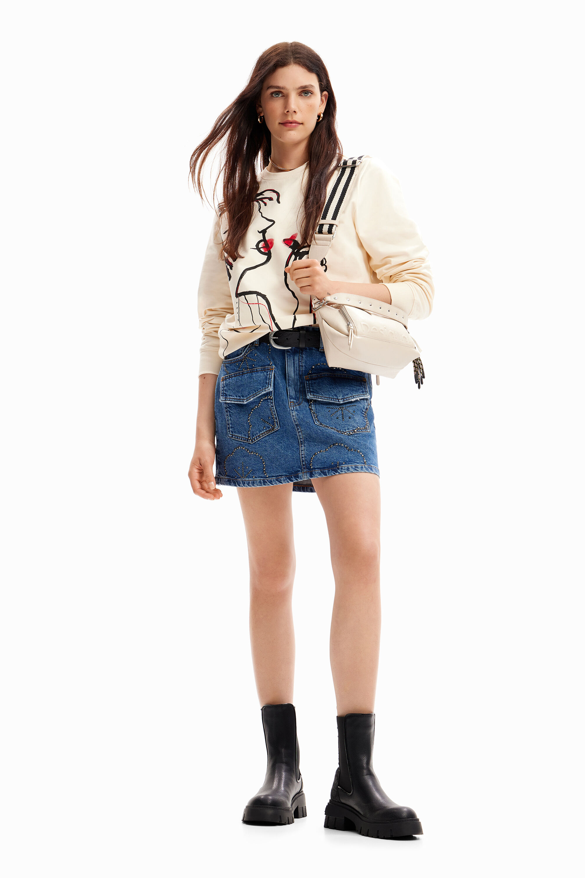 レディース アーティイラスト スウェットシャツ I Desigual.com