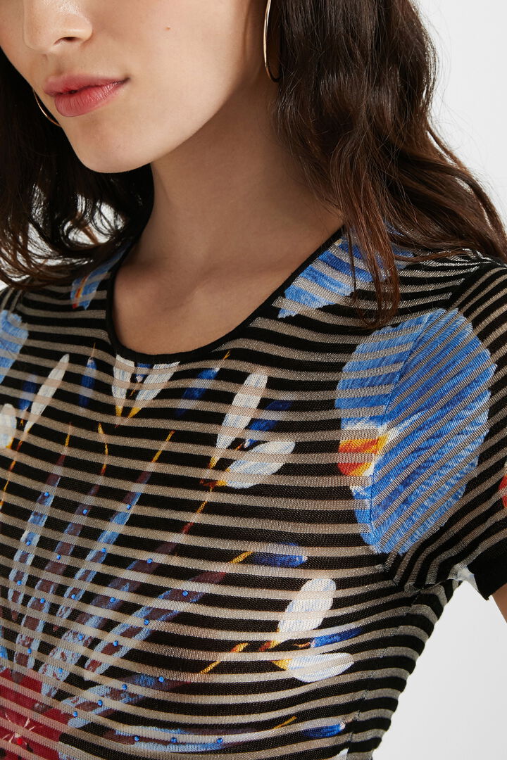 Knit T-shirt floral mandala | Desigual