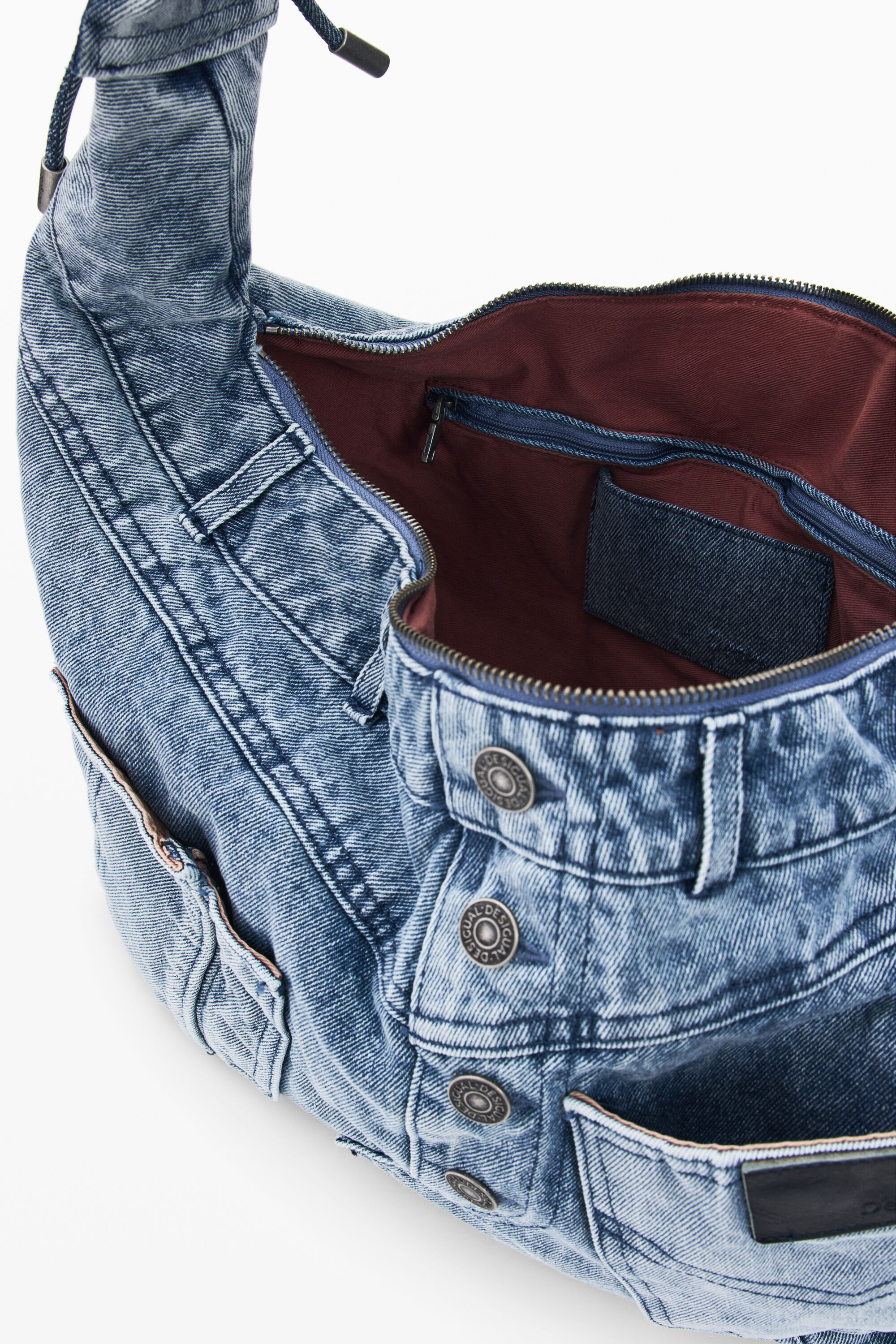 ミディアムデニムバッグ 青 レディースアクセサリーの I Desigual.com