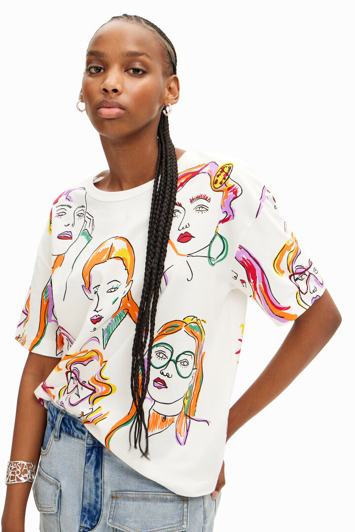 Camiseta caras arty | Desigual