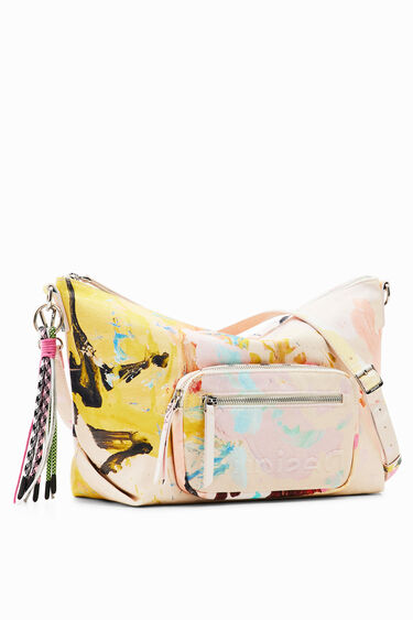 Large painting crossbody bag | Desigual