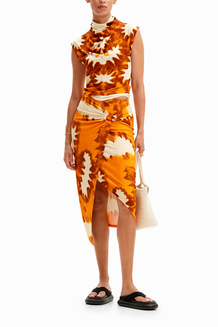 Drapiertes Shirt Batik | Desigual