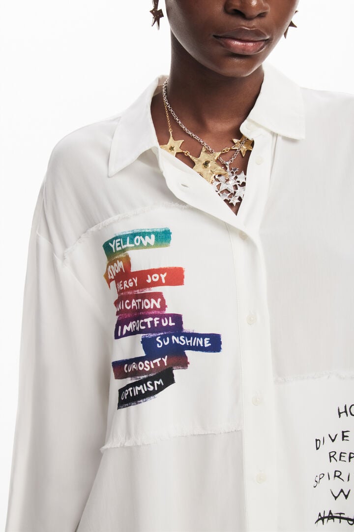 Camisa estampado letras | Desigual