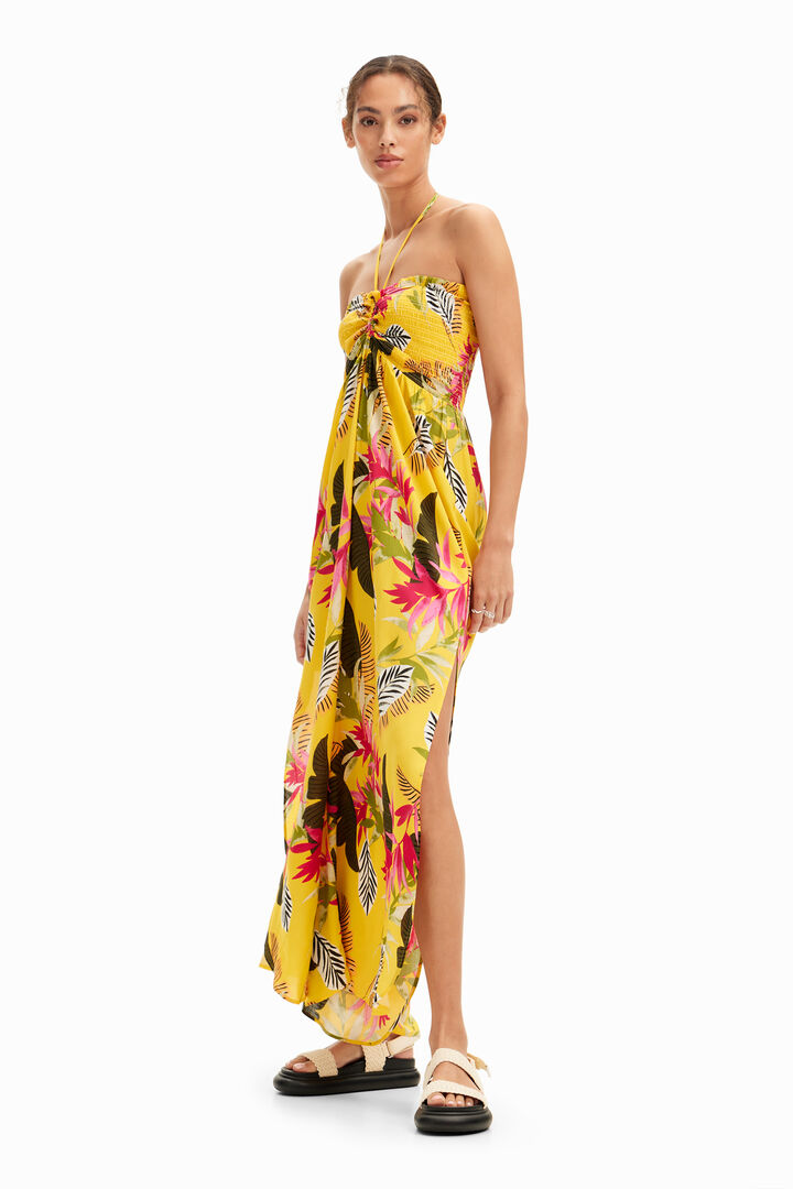 Mono largo halter tropical | Desigual