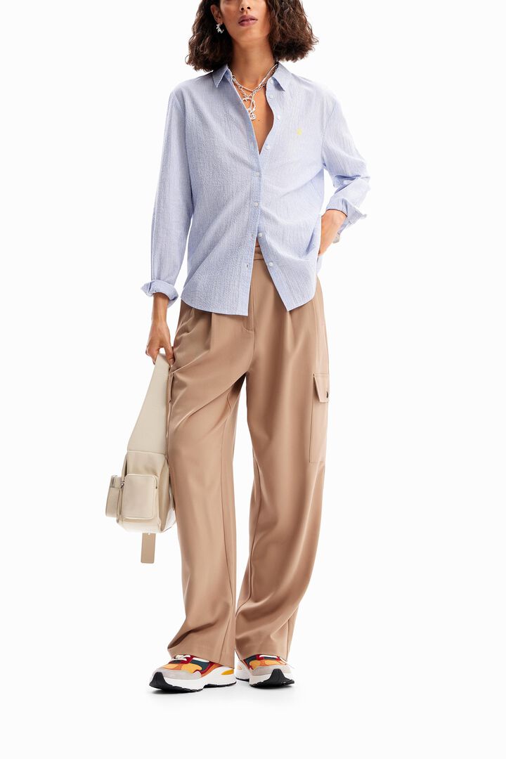 Textured stripy shirt | Desigual