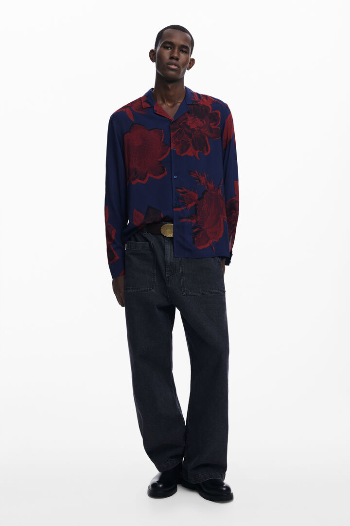 Camisa flores escuras | Desigual
