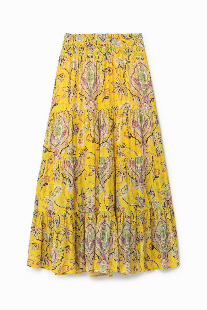 
ペイズリー フレアロングスカート