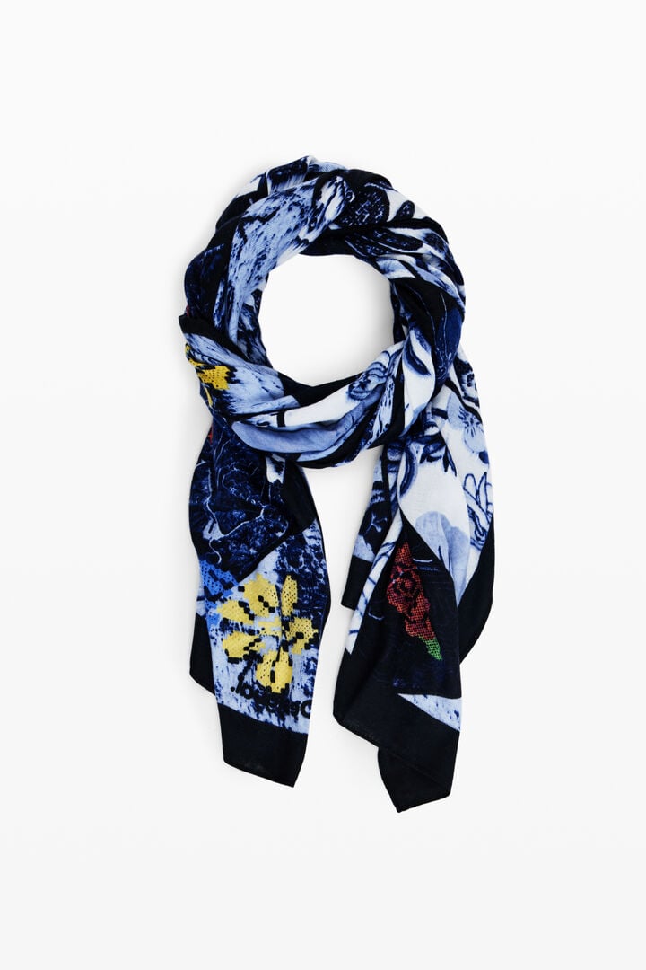 Foulard denim flores | Desigual