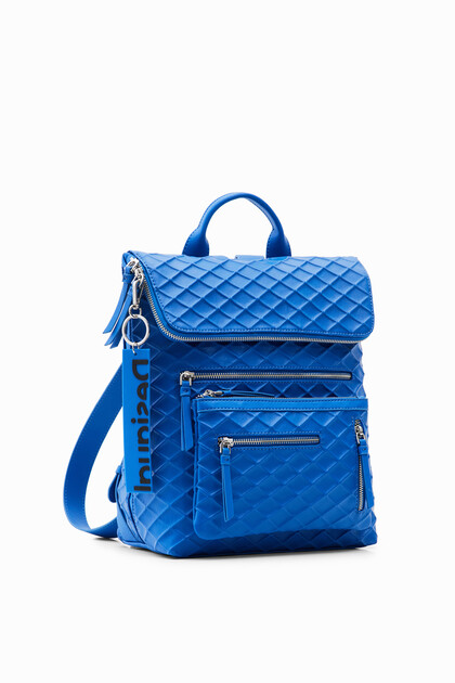 Midsize embossed backpack