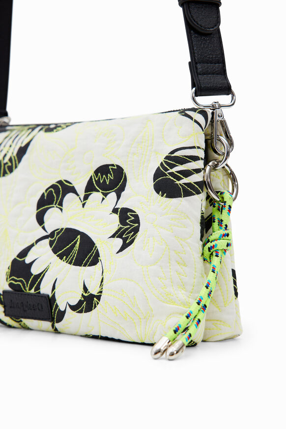Embroidered floral crossbody bag | Desigual