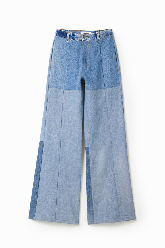 Maitrepierre Wide-leg upcycled jeans