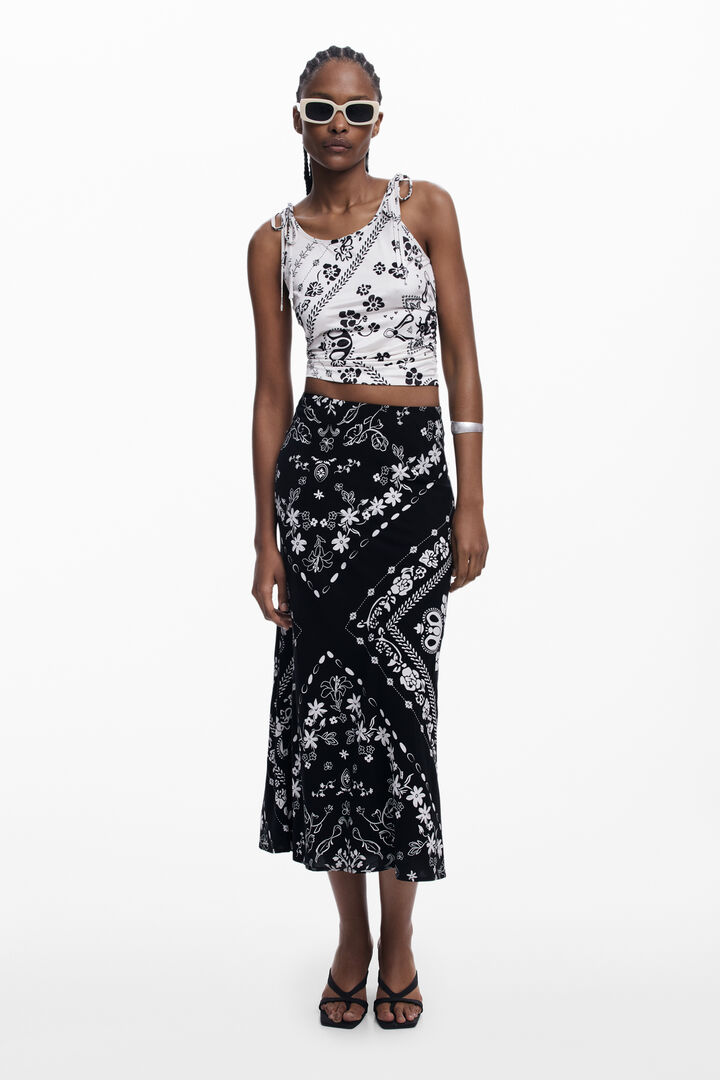 Black bandana skirt