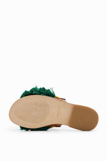 Stella Jean leather sandals | Desigual