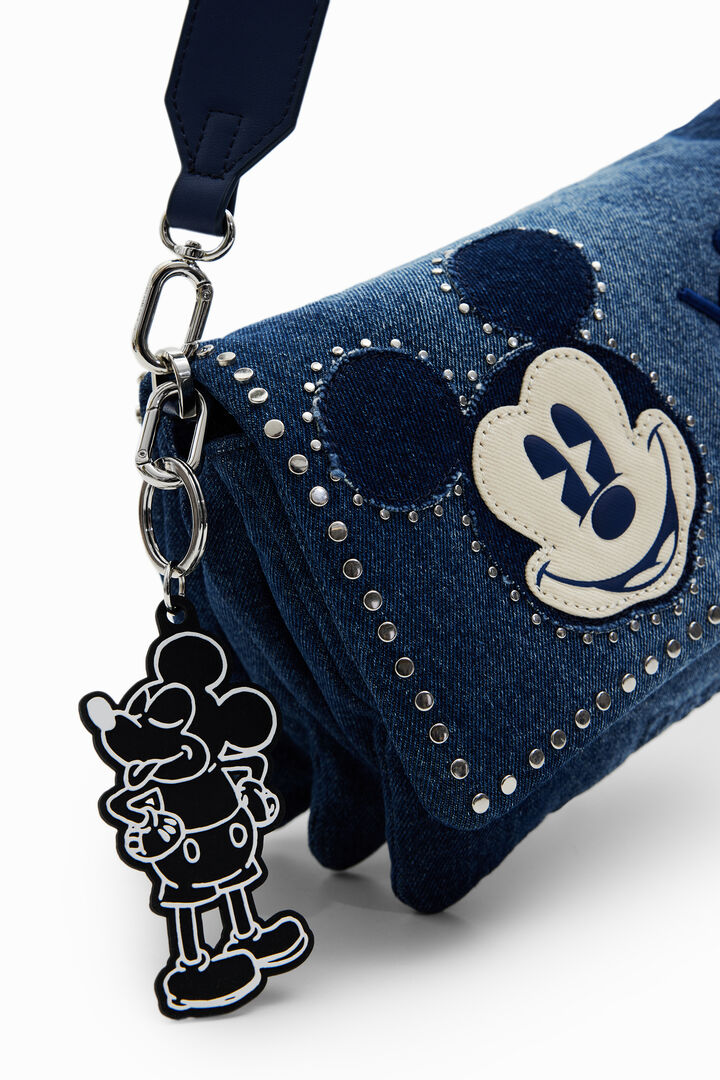 Borsa M tracolla denim Mickey Mouse | Desigual