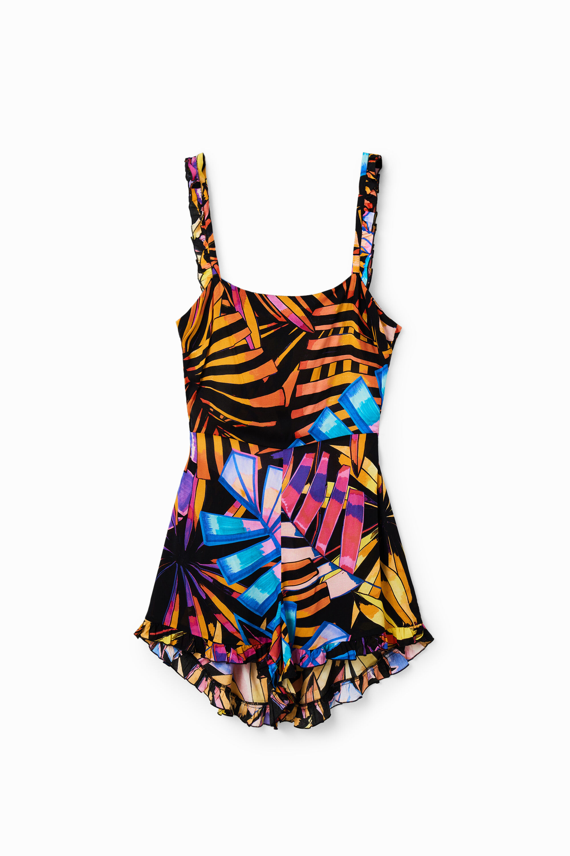 Kurzer Jumpsuit Volants