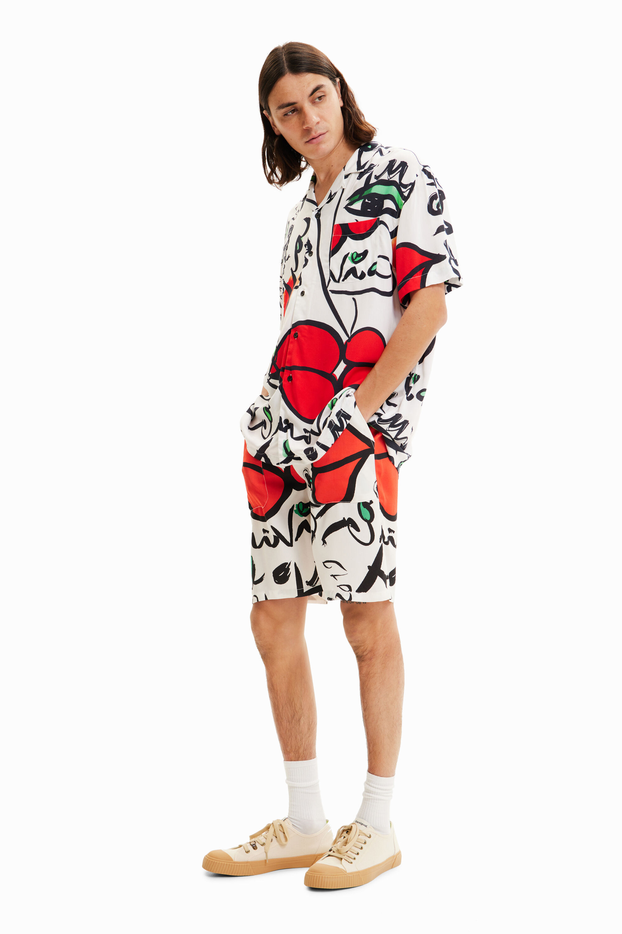 Unisex resort shirt with \