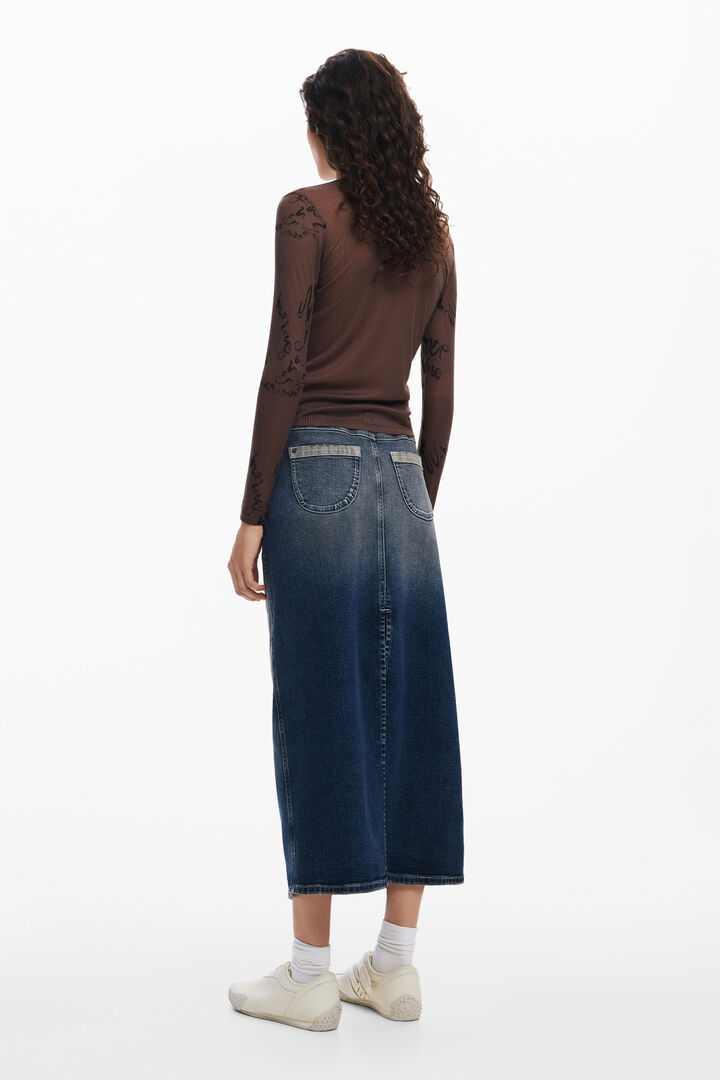 Long-sleeve T-shirt with letters | Desigual