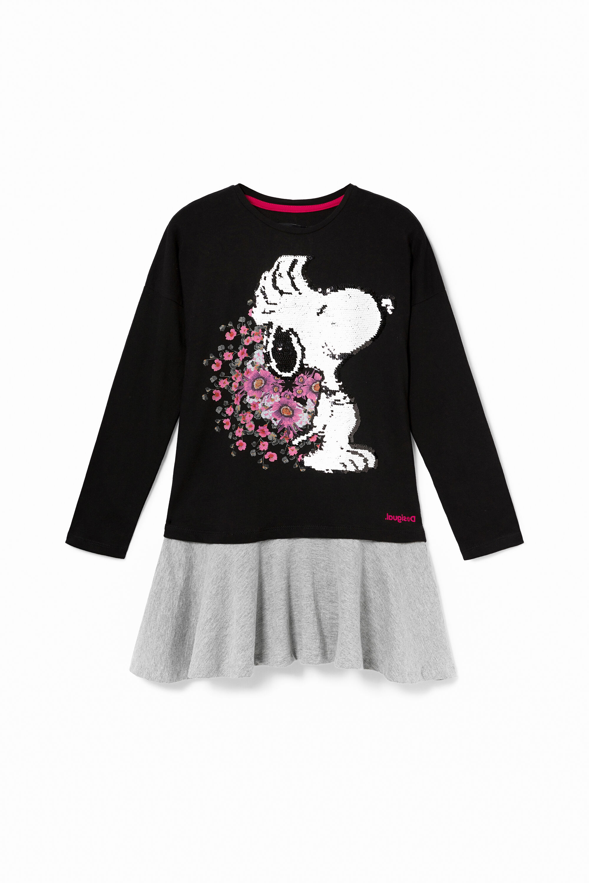 Kleid Snoopy Wendepailletten