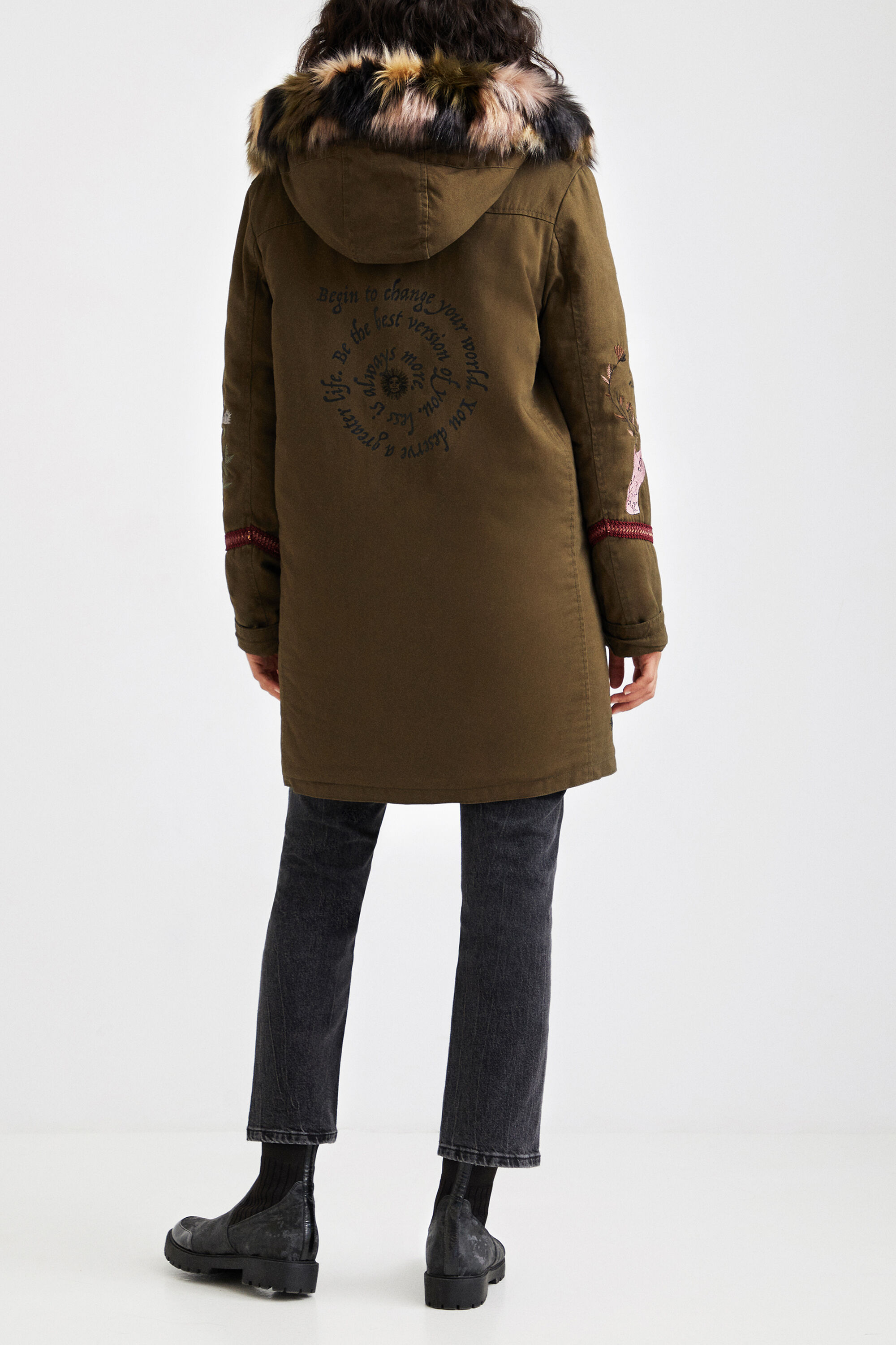 Fur lined military parka clearance