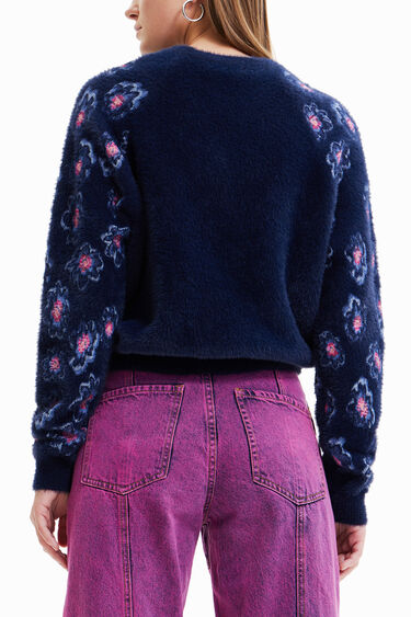 Maglia ecopelliccia floreale | Desigual