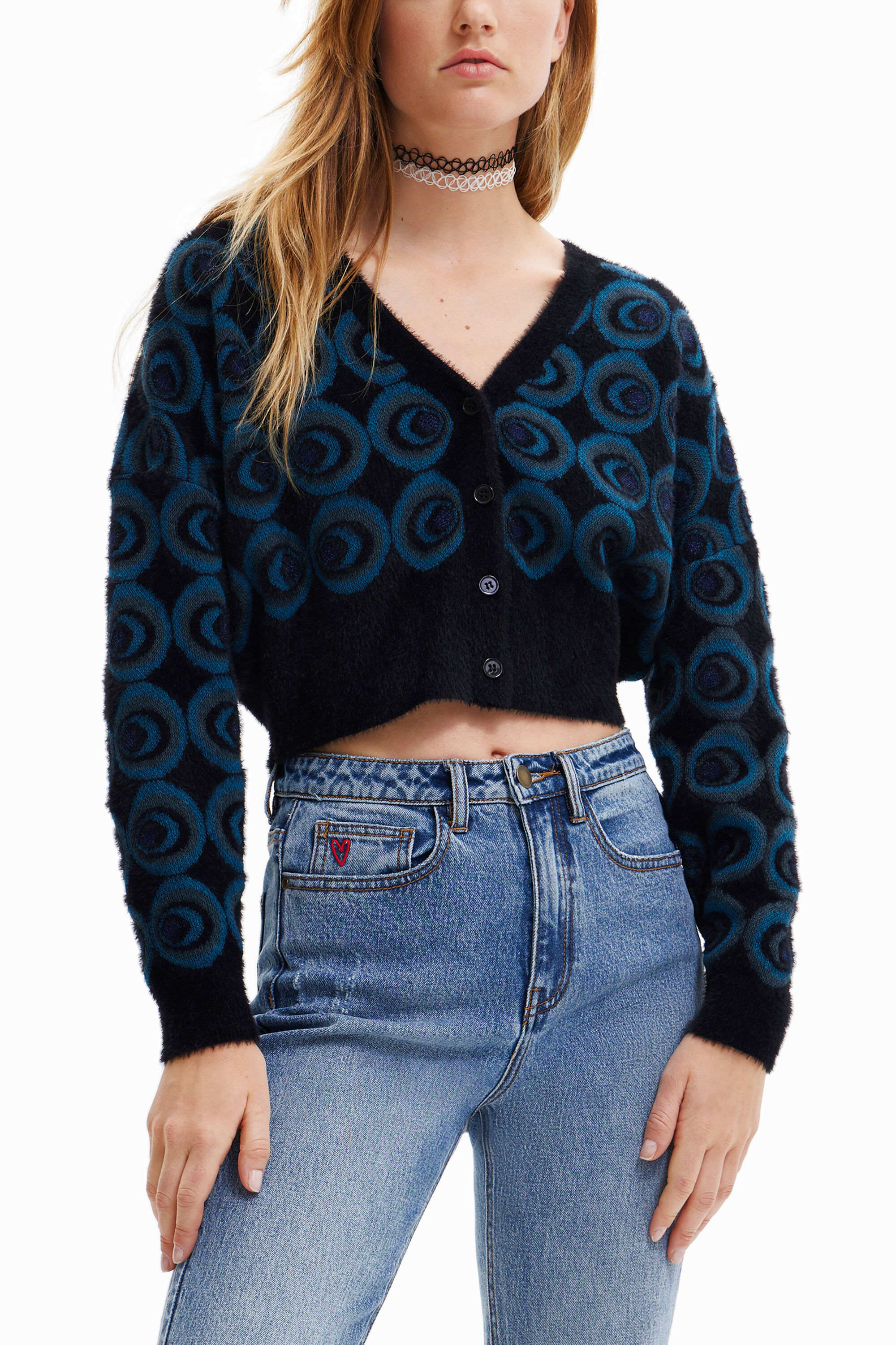 Geometric cardigan cheap