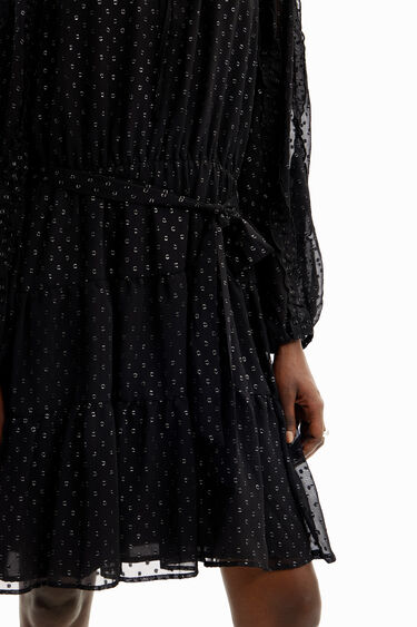 Vestit curt gasa plumeti | Desigual