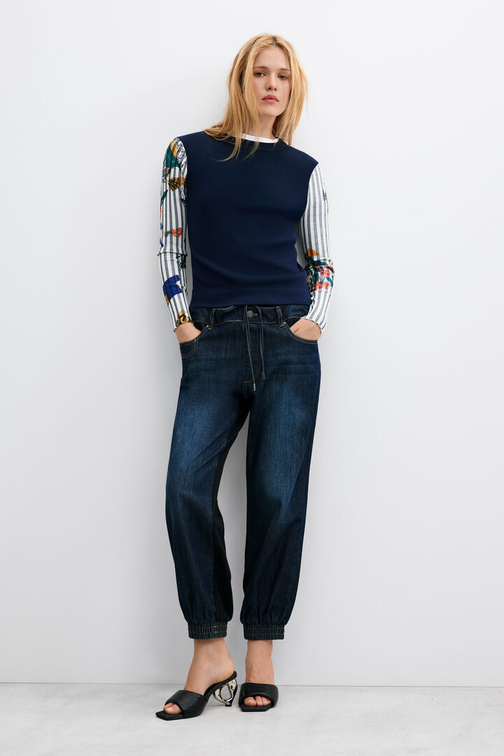Pull &agrave; imprim&eacute; floral
