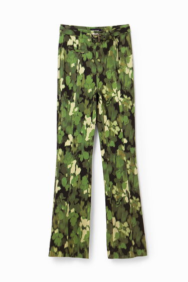 Camo flare trousers | Desigual