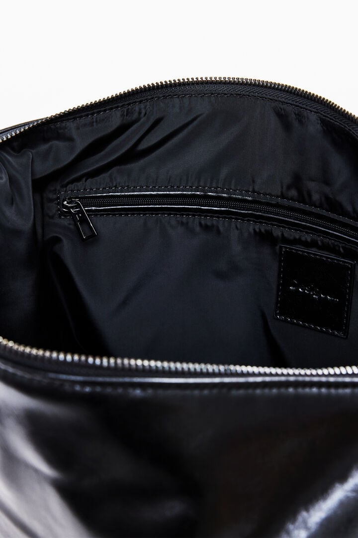 Large shiny braided bag | Desigual