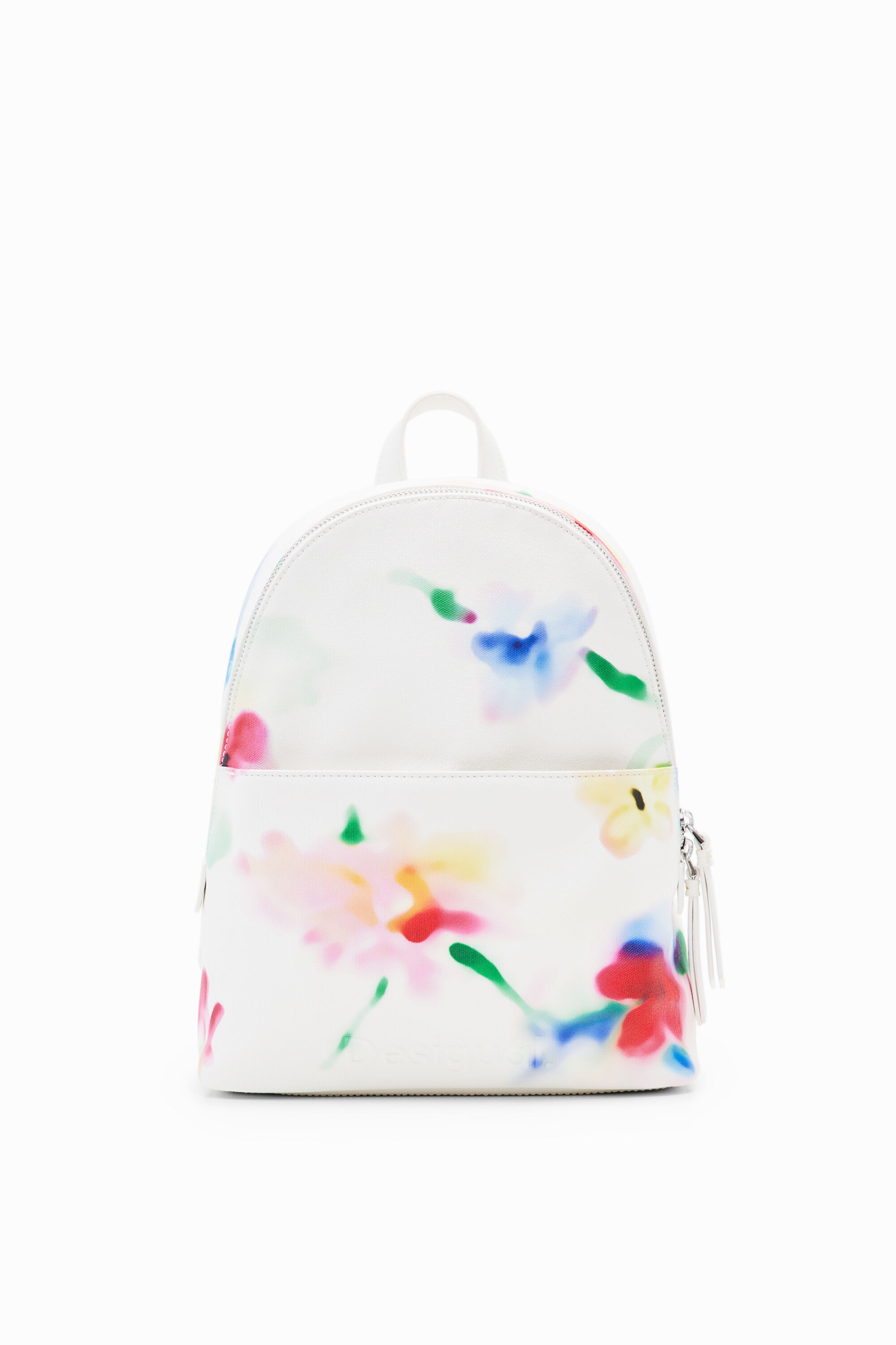 Shop Desigual S Floral Backpack In White