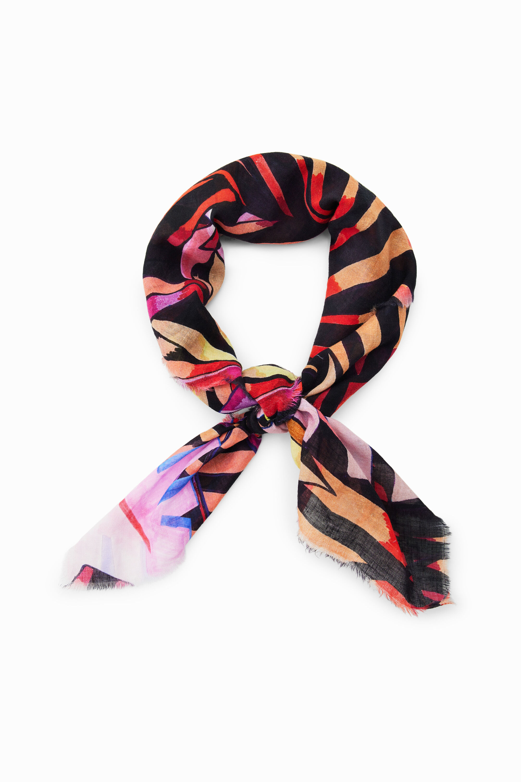 Tropical square scarf